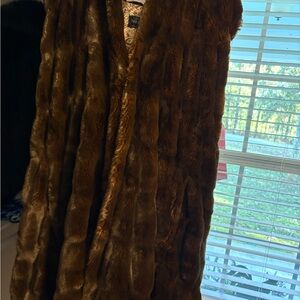 Donna Saylers Fabulous Furs Brown vest